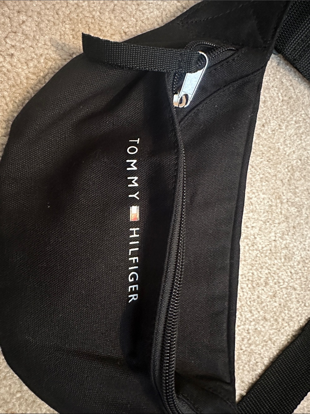 Tommy Hilfiger Black Logo Waist Bag